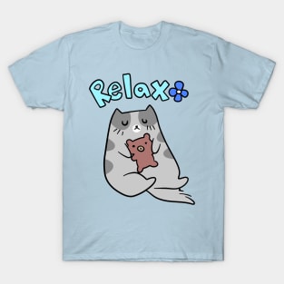 Relax Cat and Teddy T-Shirt